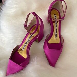 Alexandre Vauthier Fuschia Ankle Strap Sandals